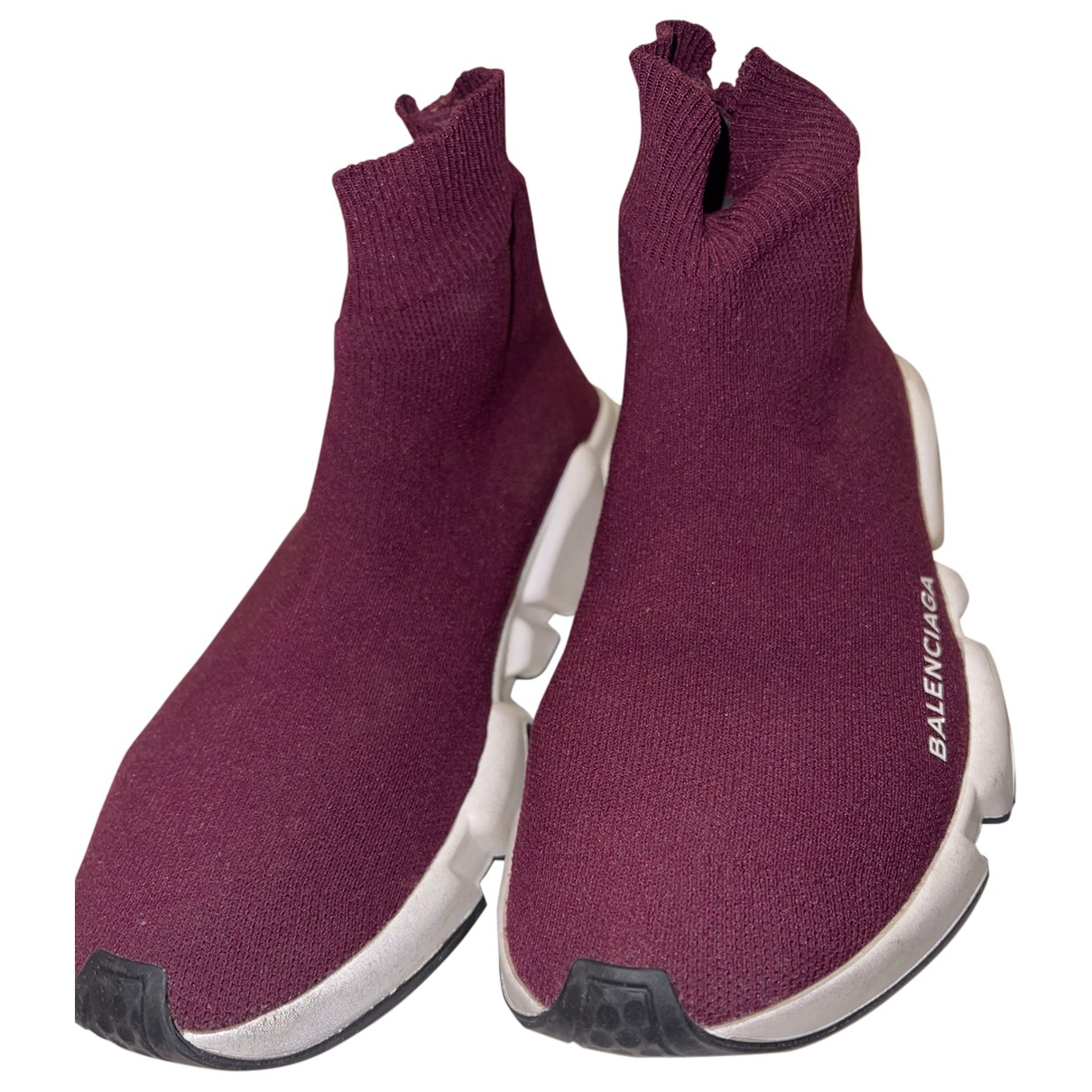Speed trainers Balenciaga Burgundy size 